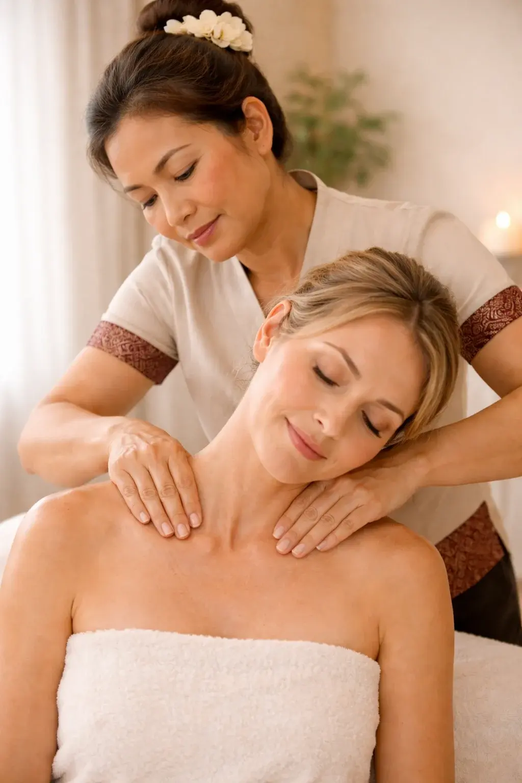 Thai-Rücken-Nacken-Massage